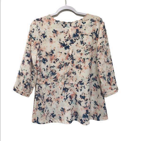 RW&CO Women’s Peplum Pink Medium Shirt - Picture 3 of 7